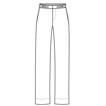 SUNNYVALE TROUSER WITH TAB WAIST DETAIL