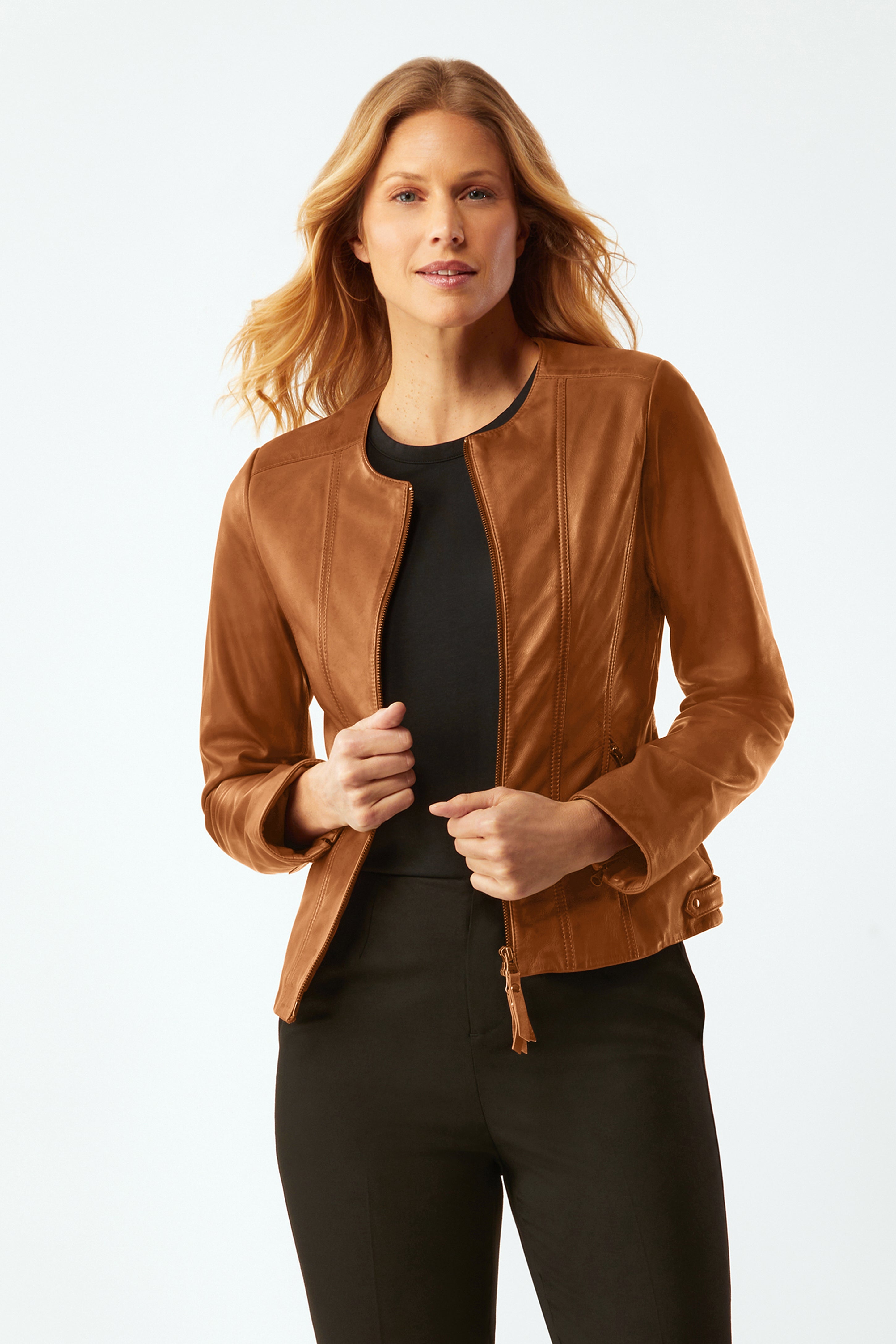 Waxed leather jacket clearance