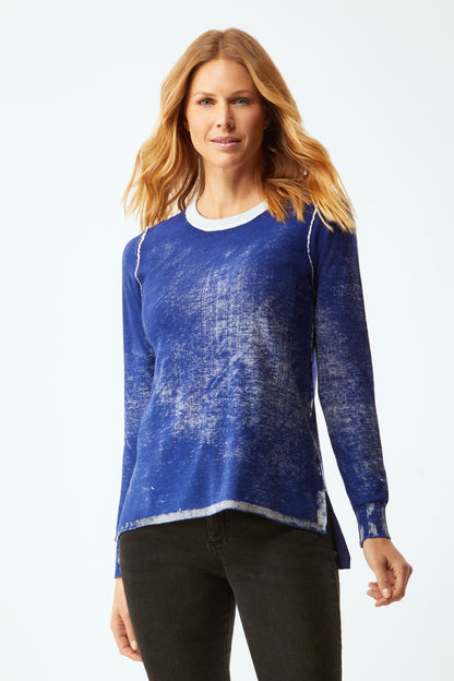 REVERSE PRINT RELAXED CREW